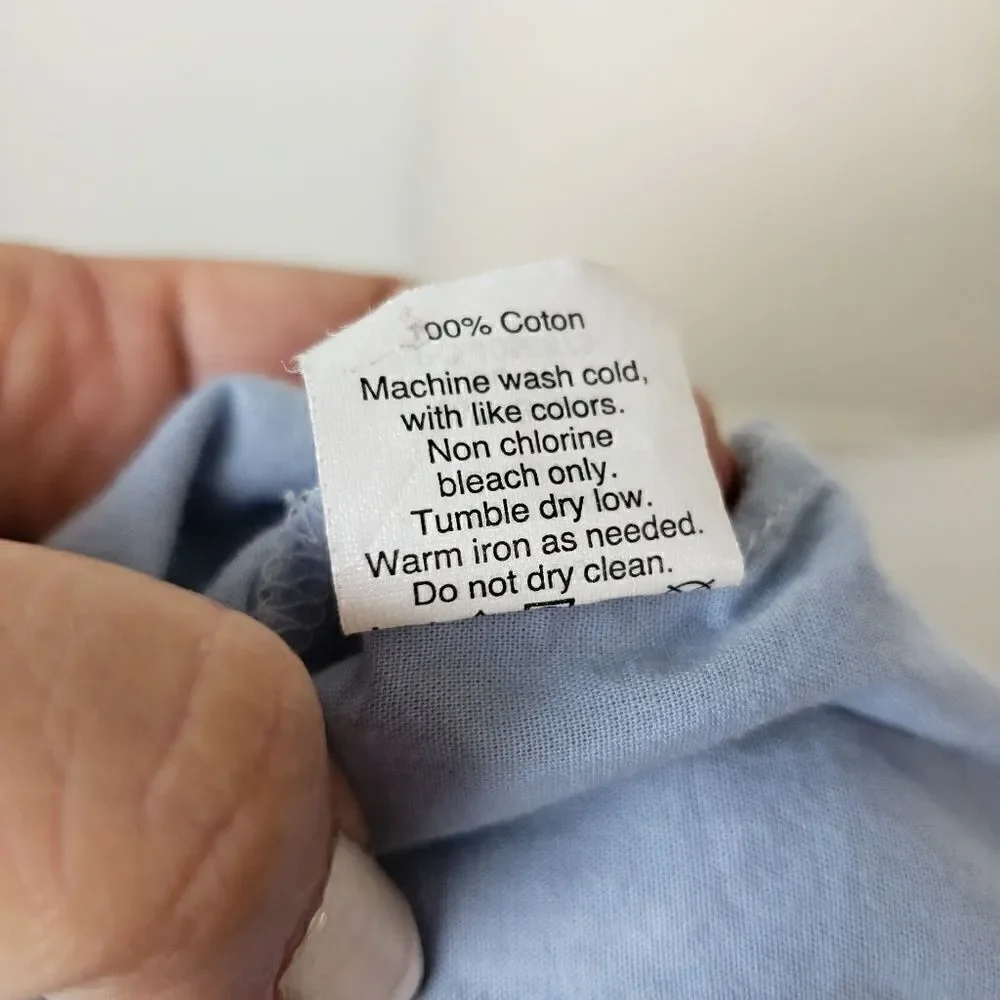 Madewell bellflower ruffle dress craft blue size 0 - Picture 6 of 8
